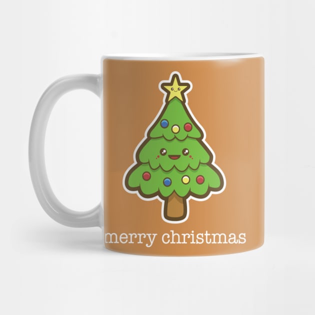 Kawaii Christmas Tree by HolidayShirts